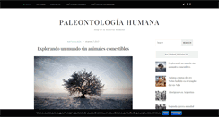 Desktop Screenshot of paleontologiaumana.it