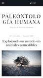 Mobile Screenshot of paleontologiaumana.it