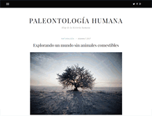 Tablet Screenshot of paleontologiaumana.it